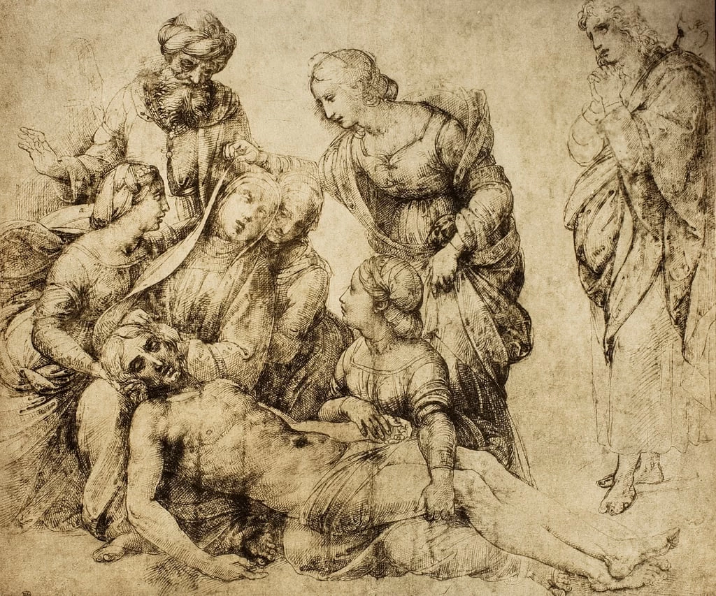Sanzio - Pietà, Louvre, Parigi